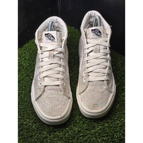 VANS SK8-Hi MTE-1 Marshmallow Ivory Sneakers Lined Shoes Women's Size 5 - Picture 3 of 7